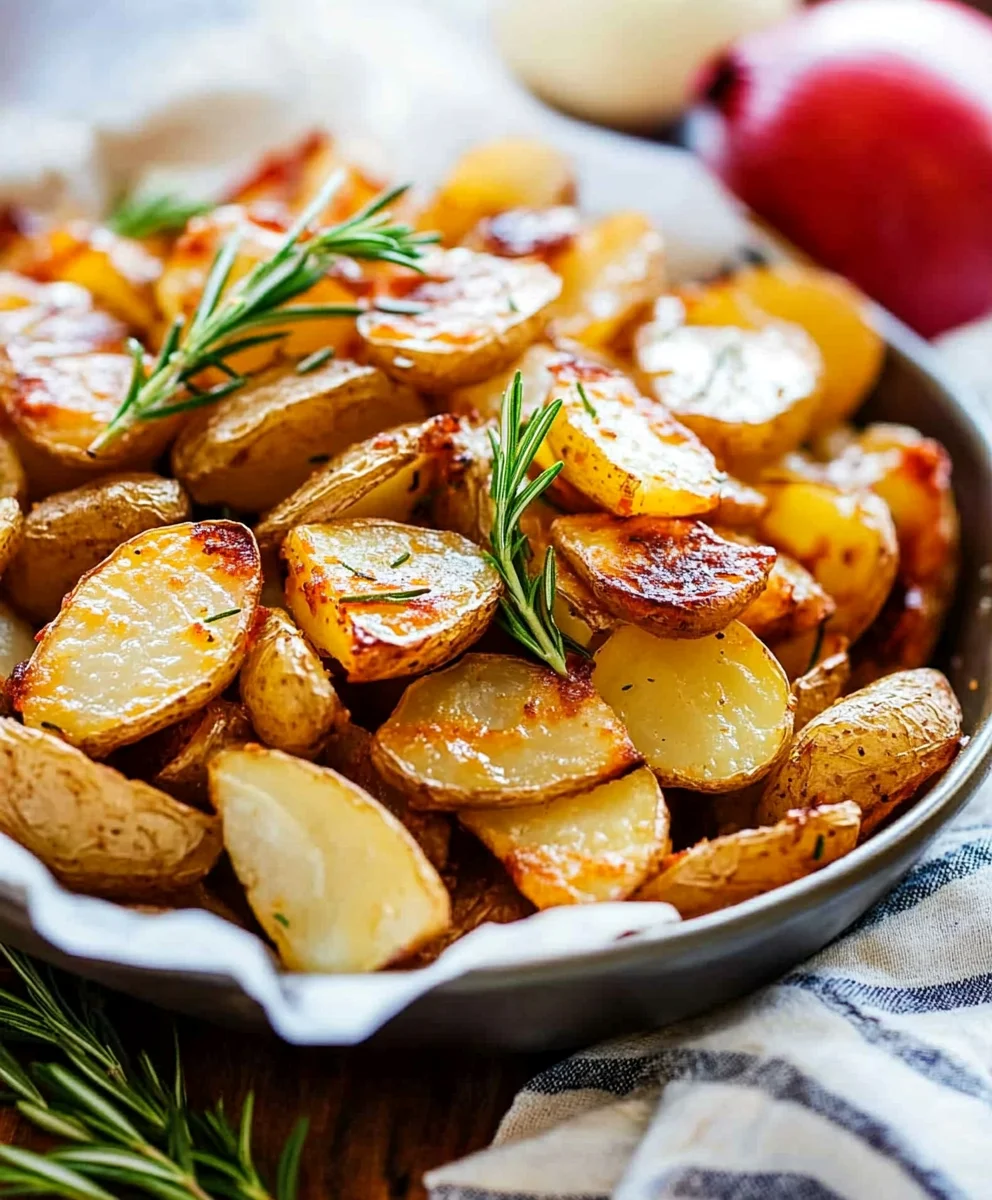 Crispy Roasted Potatoes and Onions