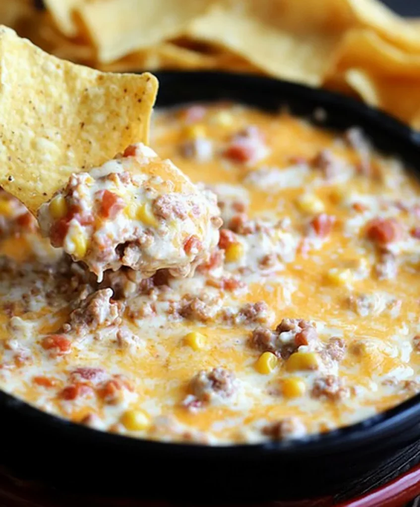 Cheesy Sausage Dip (Slow Cooker Option)