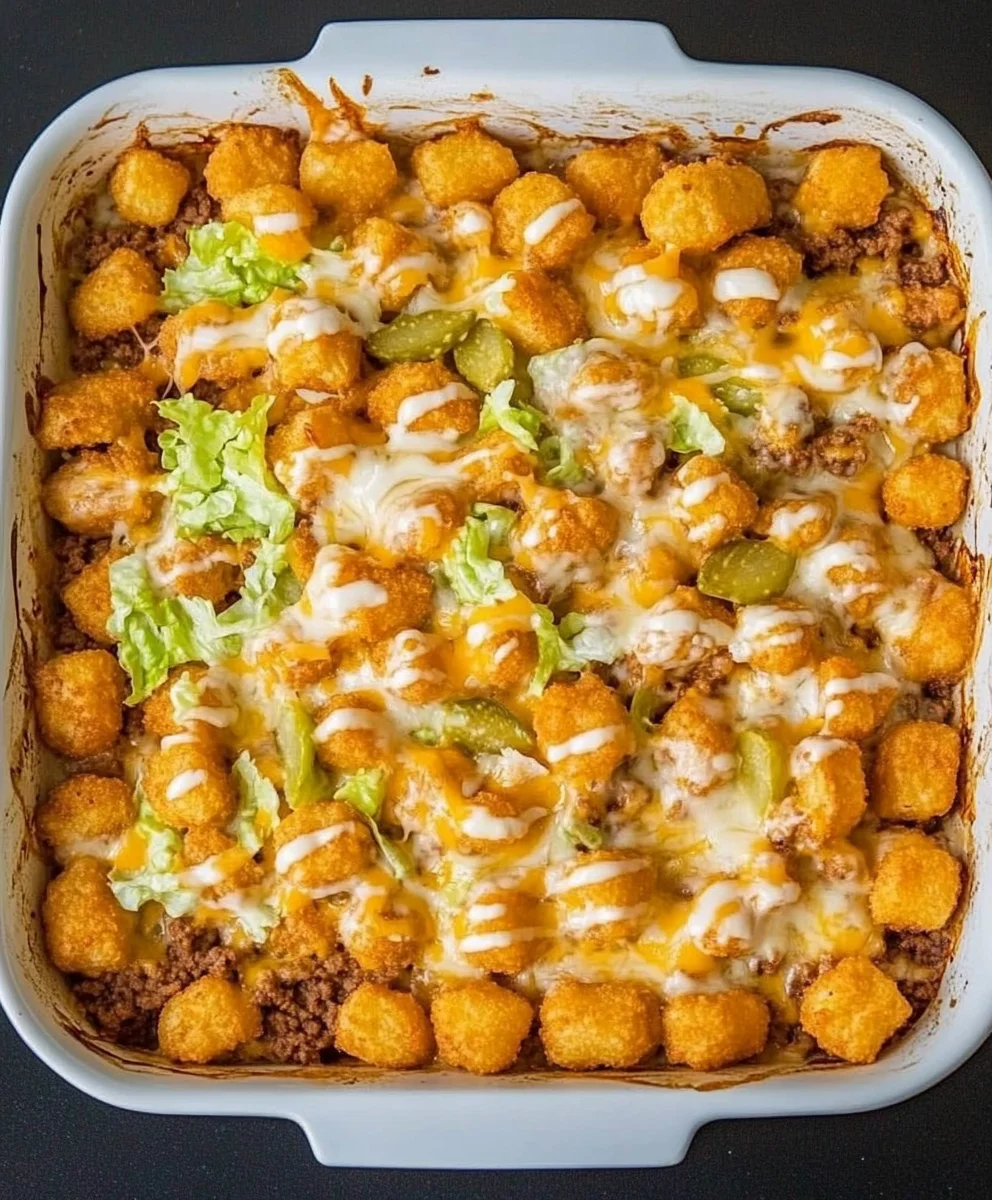 Big Mac Tater Tot Casserole