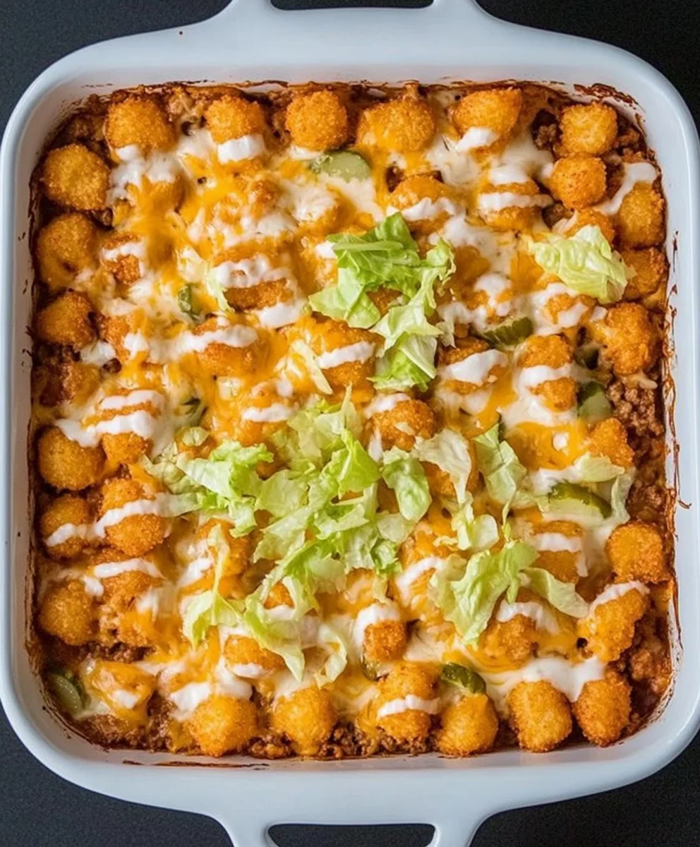 Big Mac Tater Tot Casserole