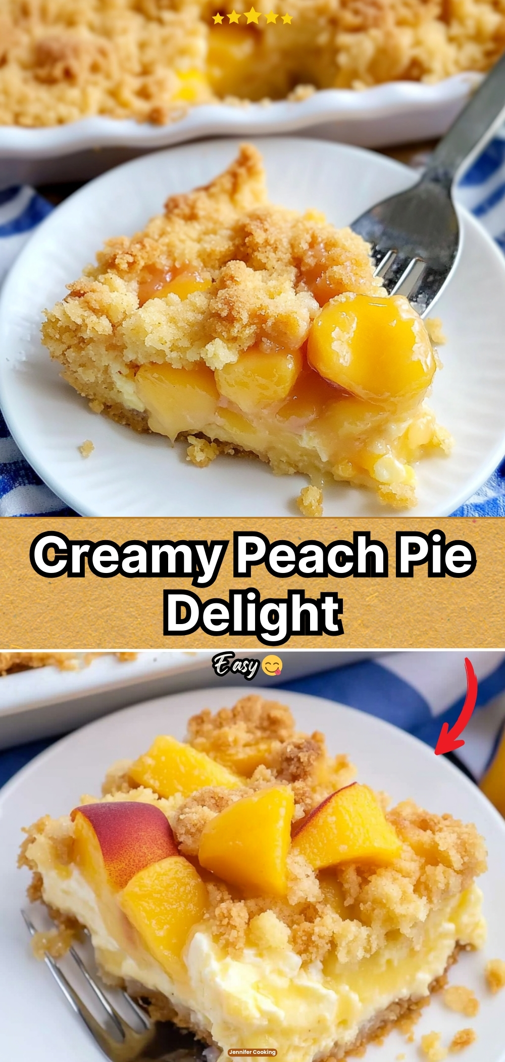 Creamy Peach Pie Delight