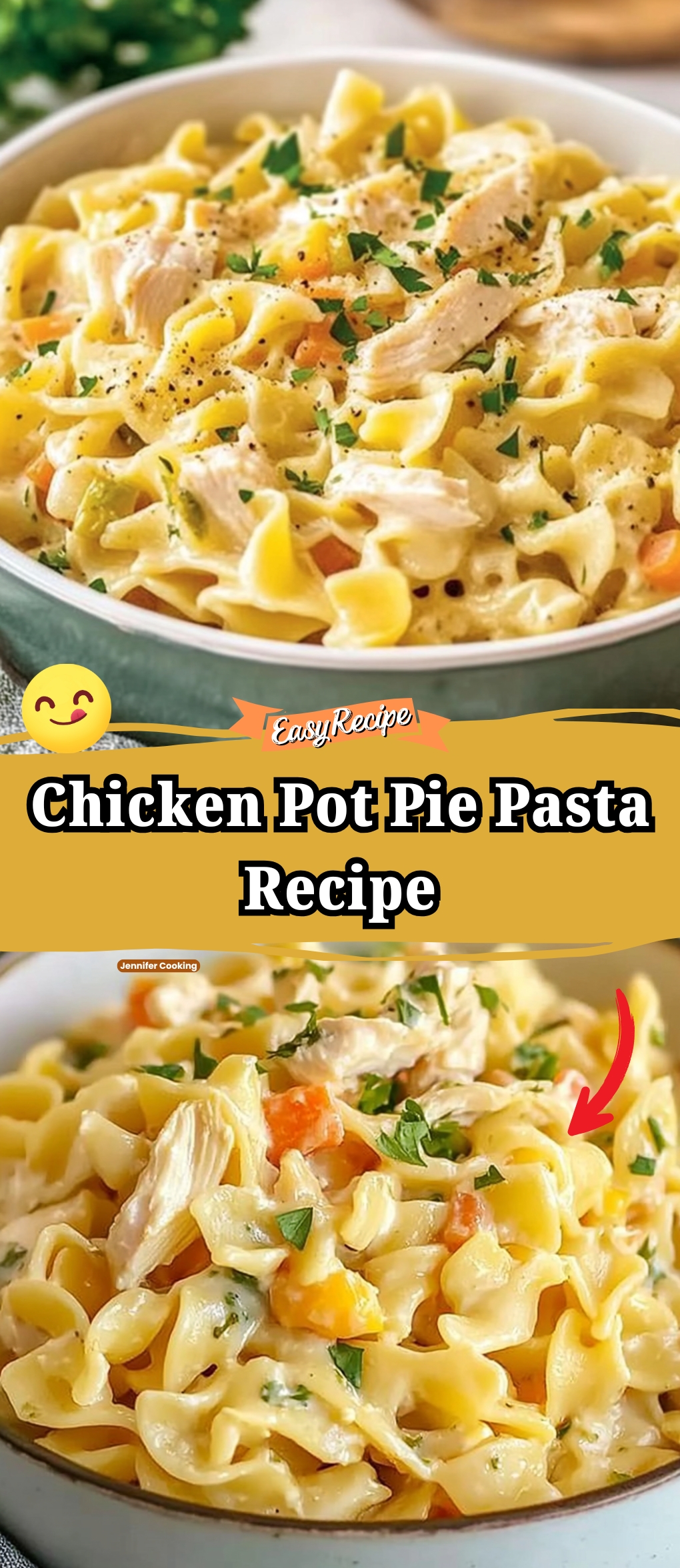 Chicken Pot Pie Pasta Recipe