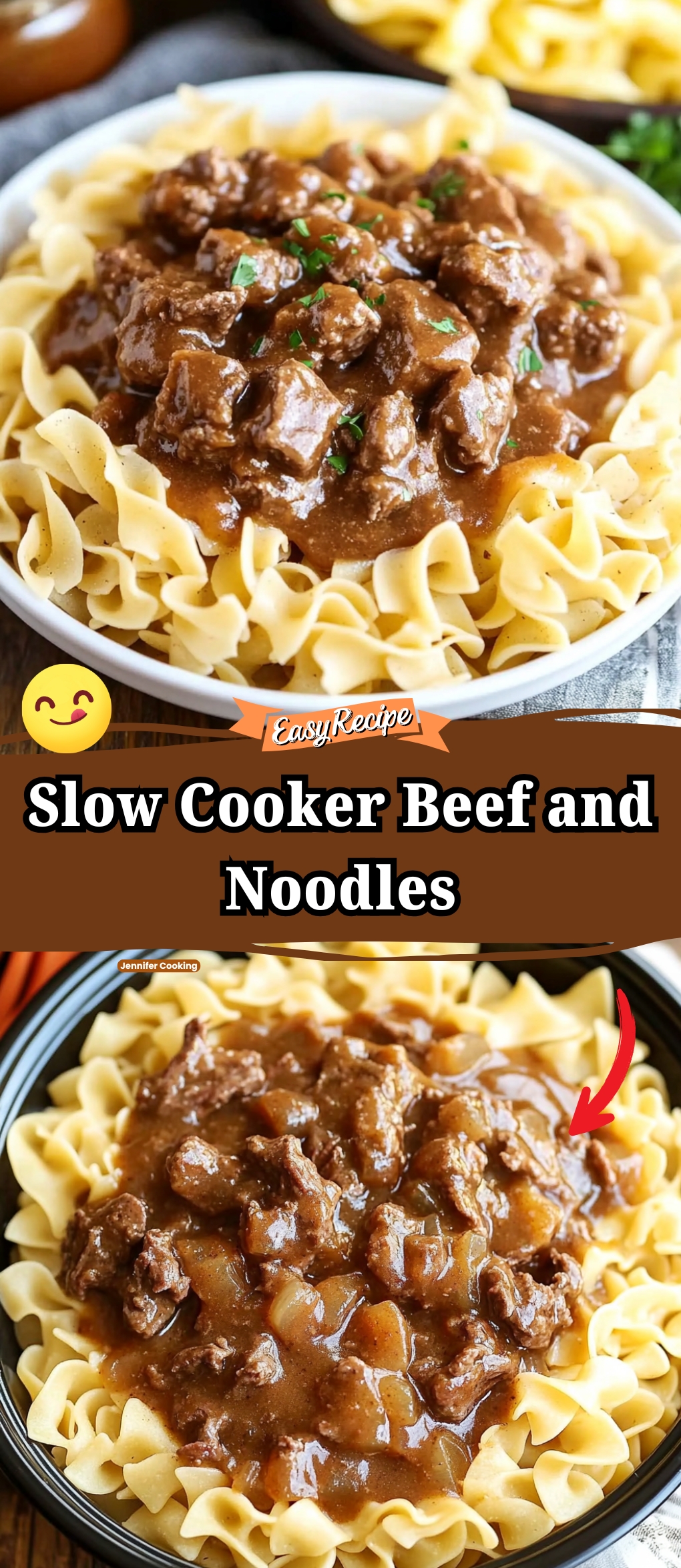 Slow Cooker Beef and Noodles