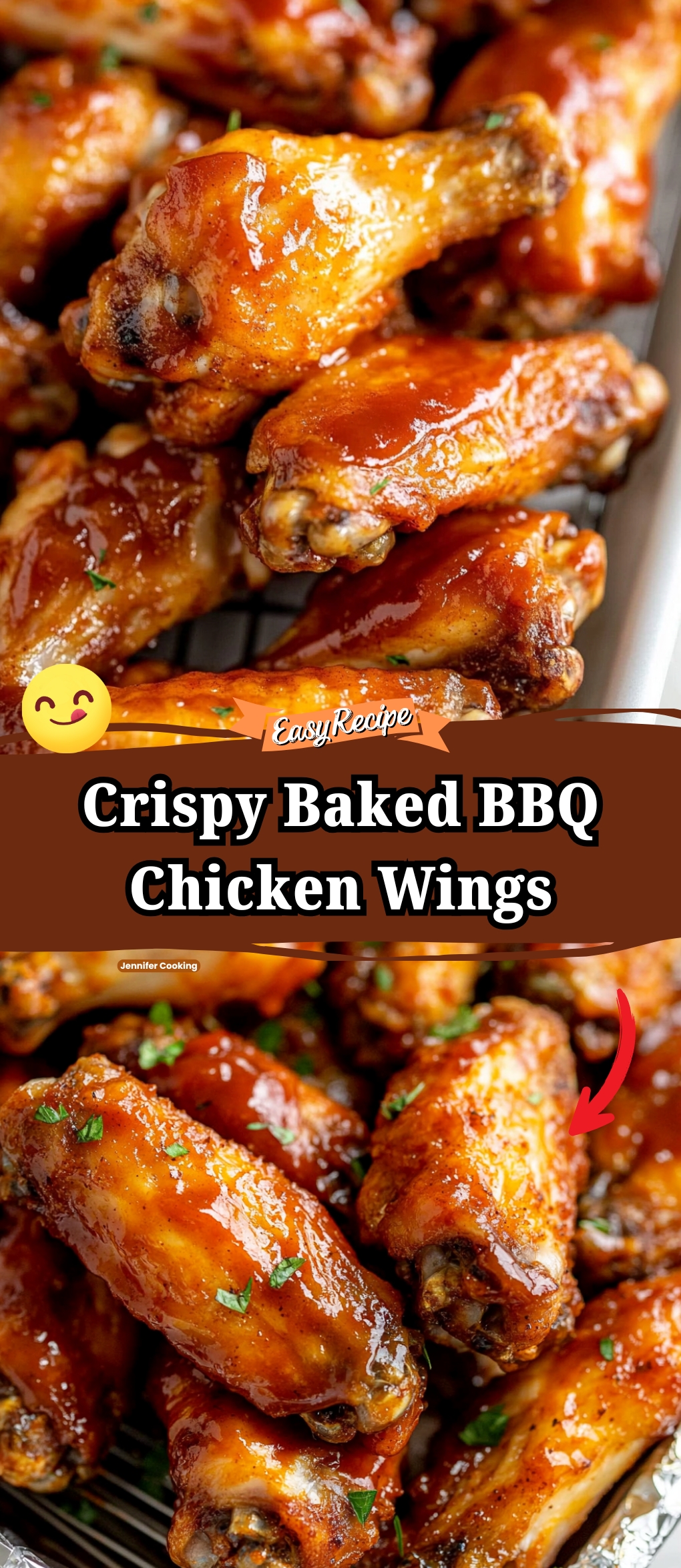 Crispy Baked BBQ Chicken Wings