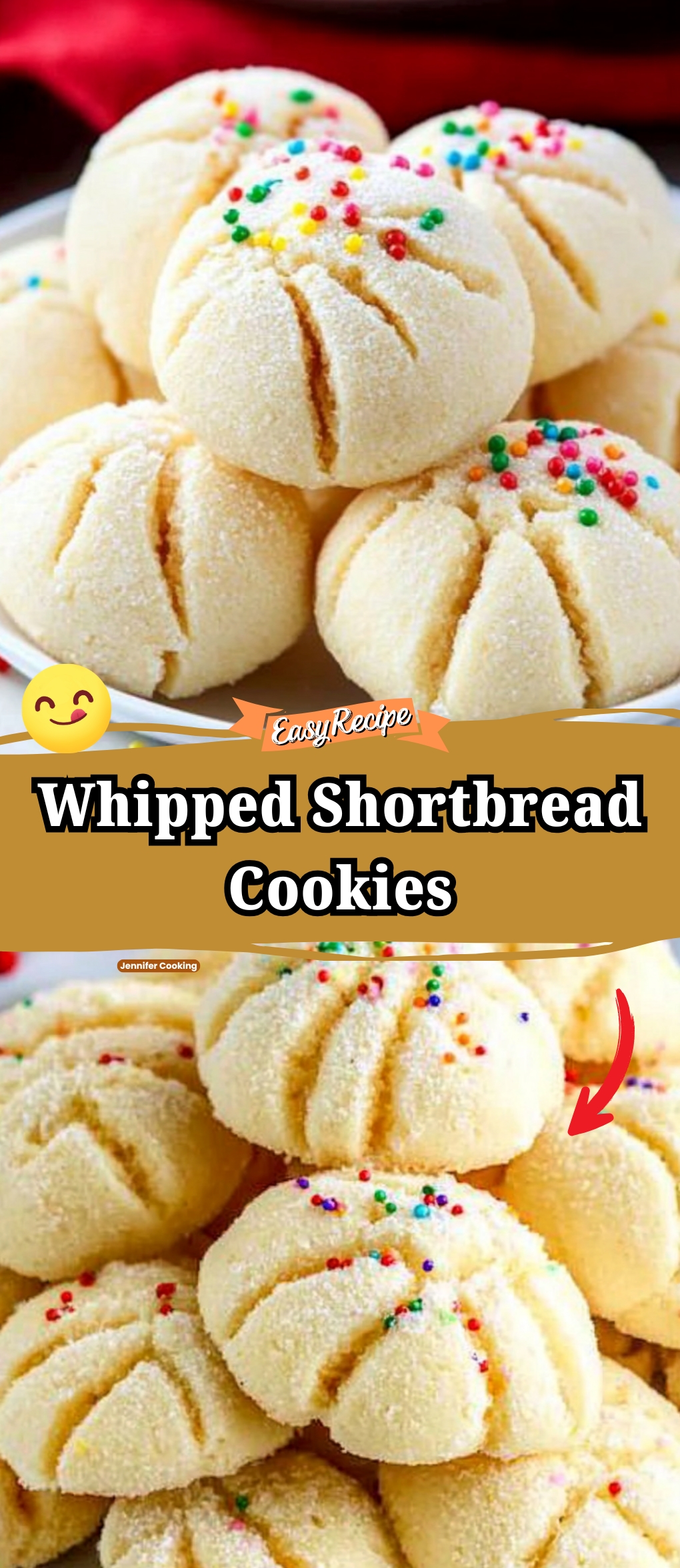 Whipped Shortbread Cookies