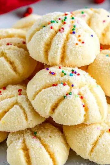 Whipped Shortbread Cookies