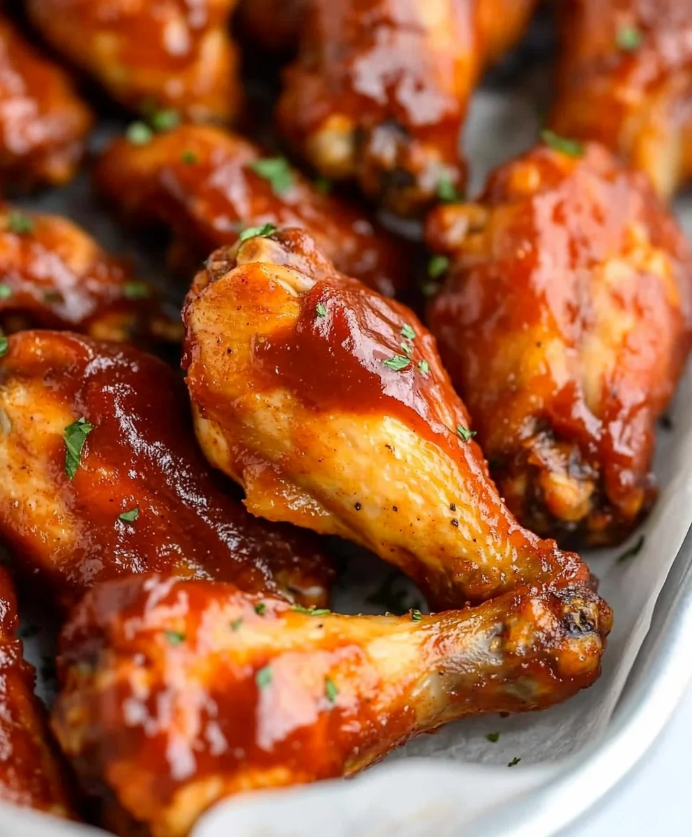 Crispy Baked BBQ Chicken Wings