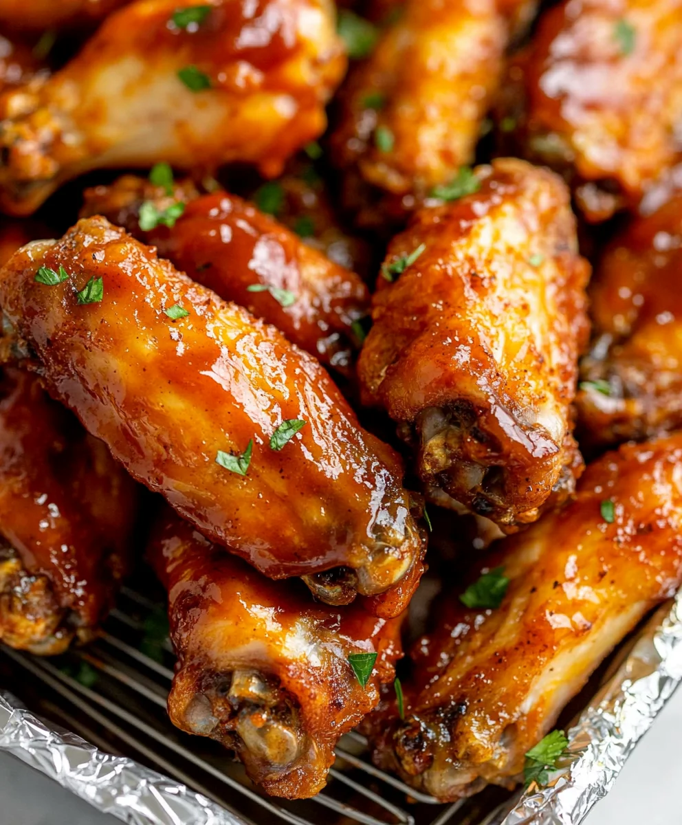 Crispy Baked BBQ Chicken Wings