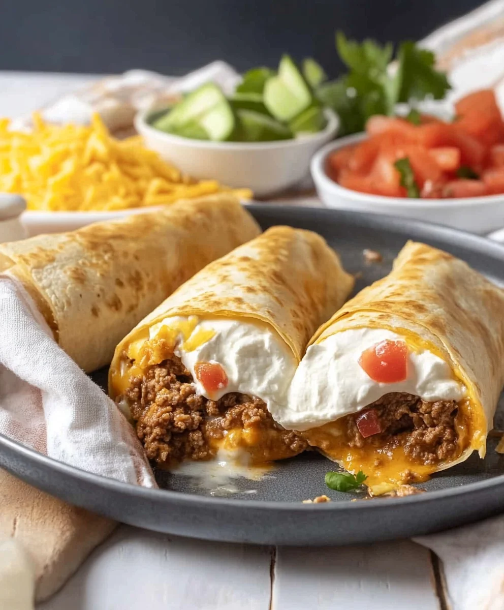 Loaded Cheesy Pocket Tacos