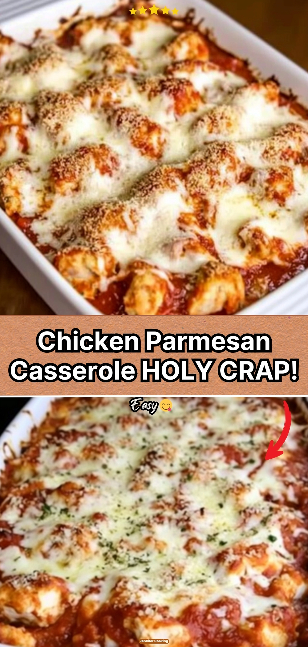Chicken Parmesan Casserole HOLY CRAP!