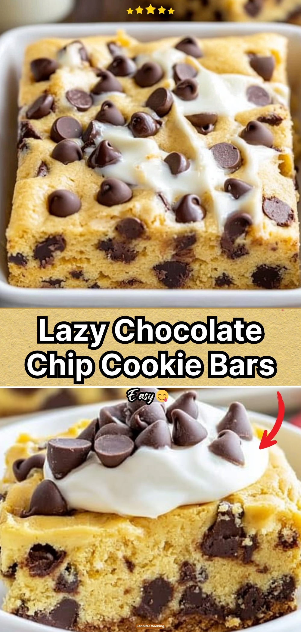Lazy Chocolate Chip Cookie Bars