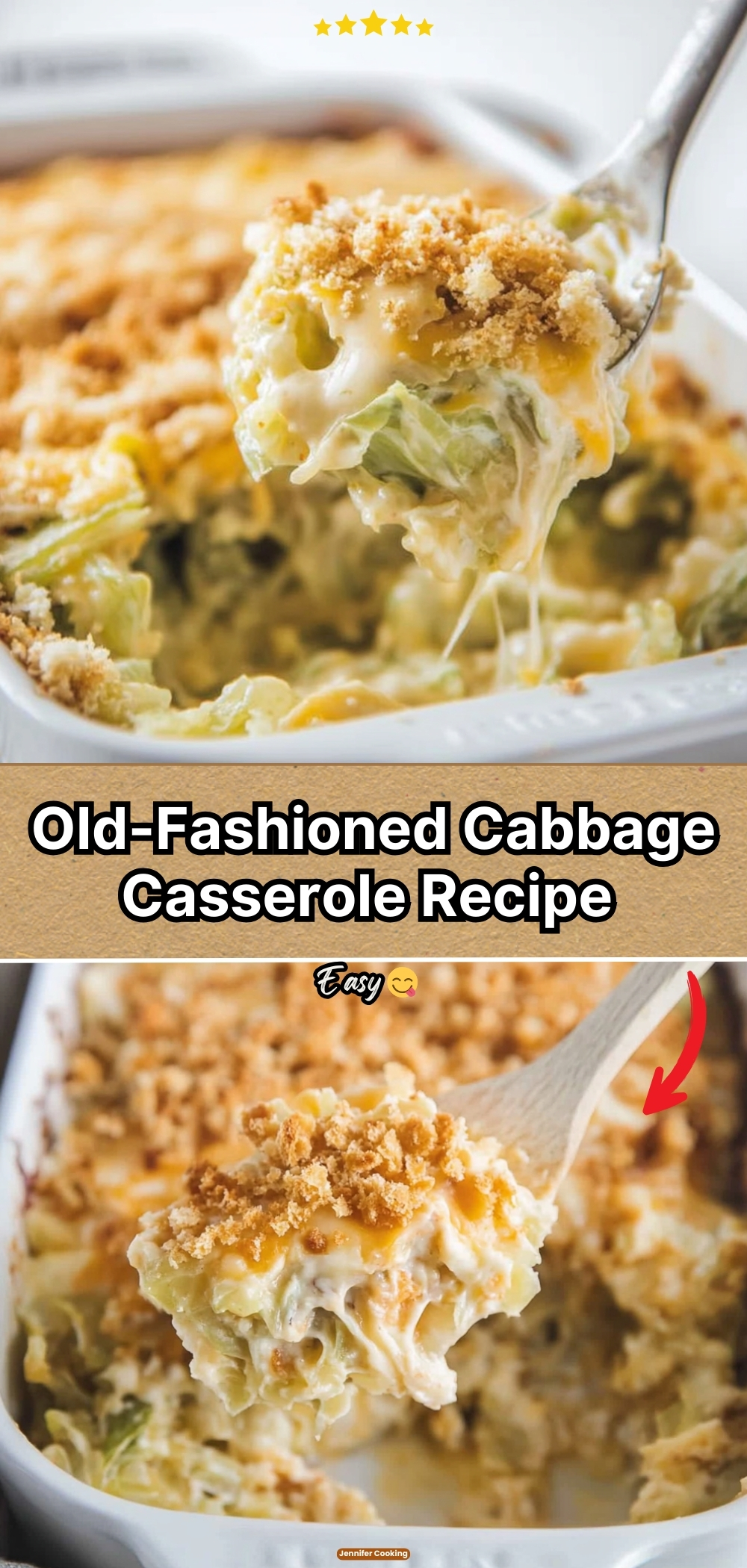 Old-Fashioned Cabbage Casserole Recipe (Just 4 Ingredients!)