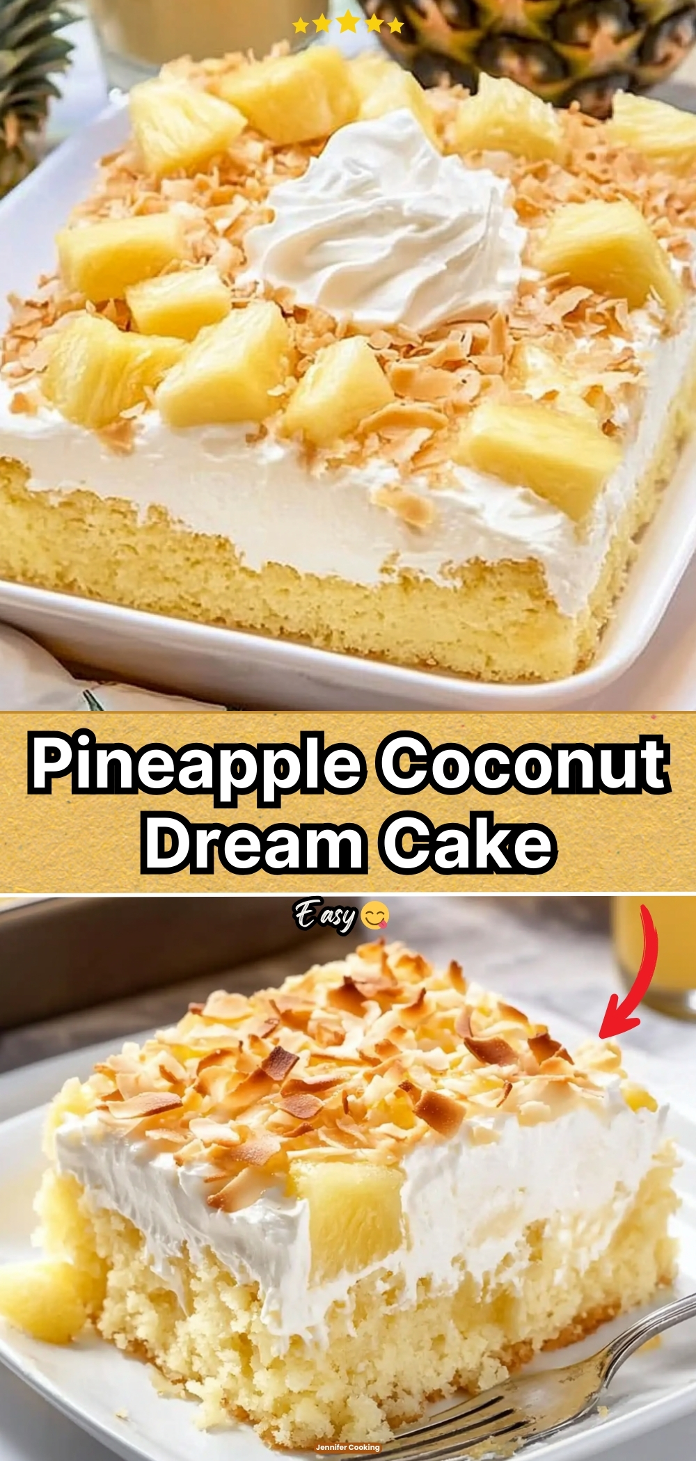 Pineapple Coconut Dream Cake