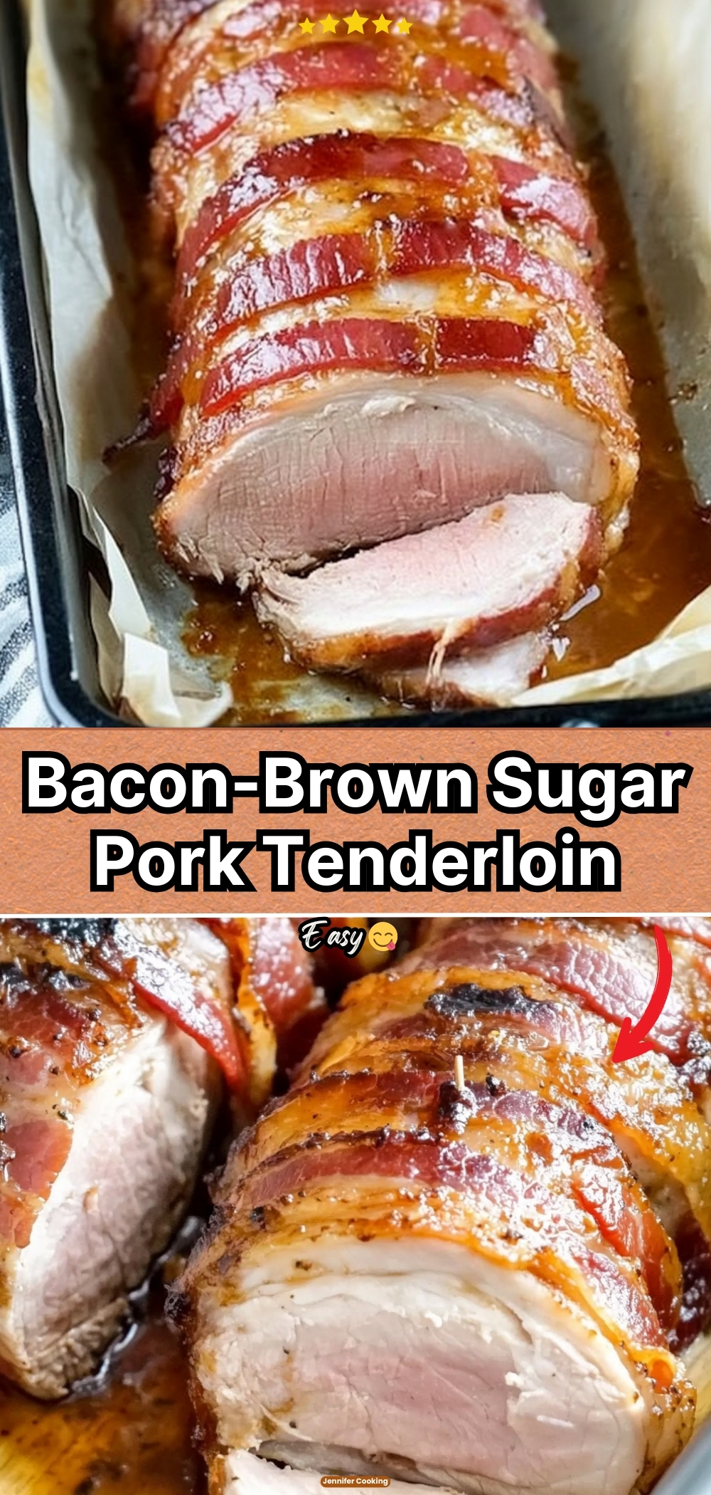 Bacon-Brown Sugar Pork Tenderloin