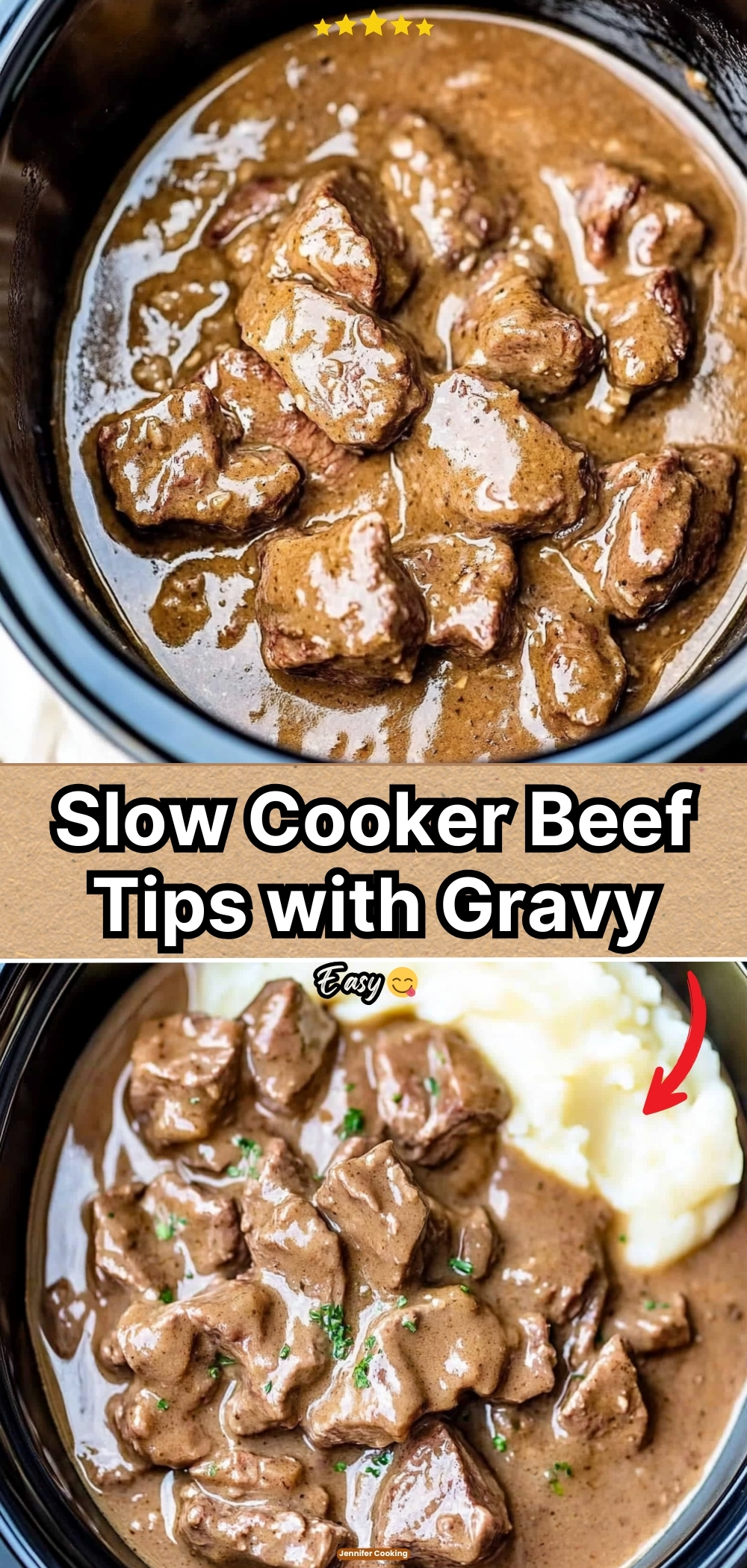 Slow Cooker Beef Tips with Gravy