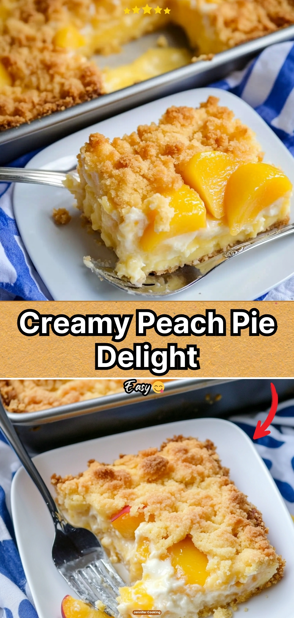 Creamy Peach Pie Delight