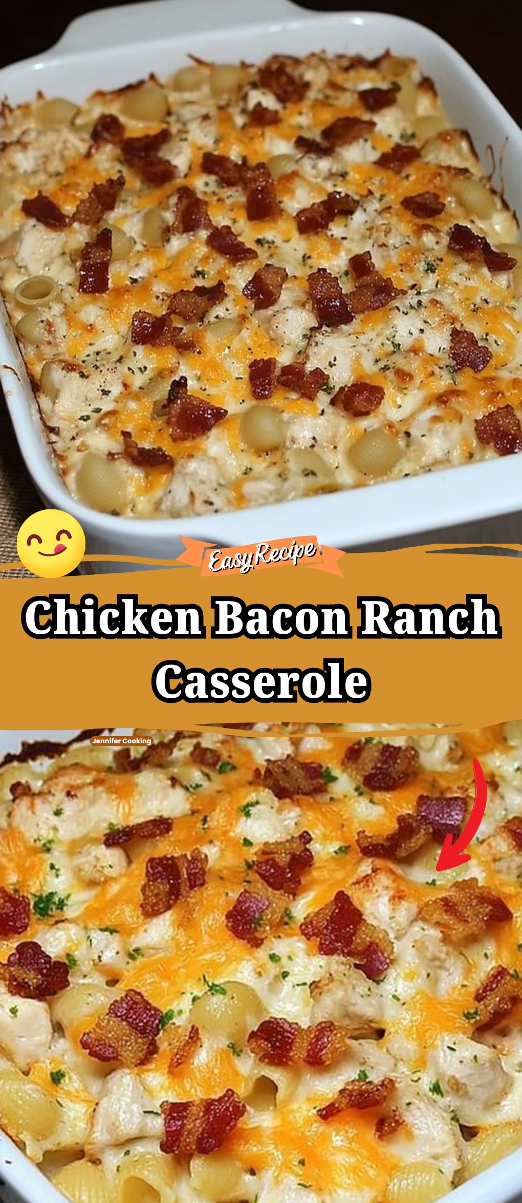 Chicken Bacon Ranch Casserole