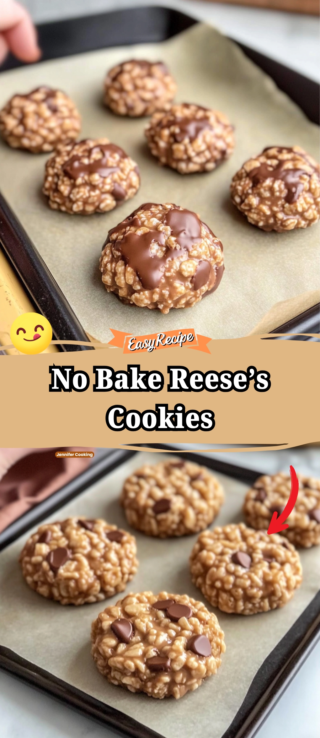 No Bake Reese’s Cookies
