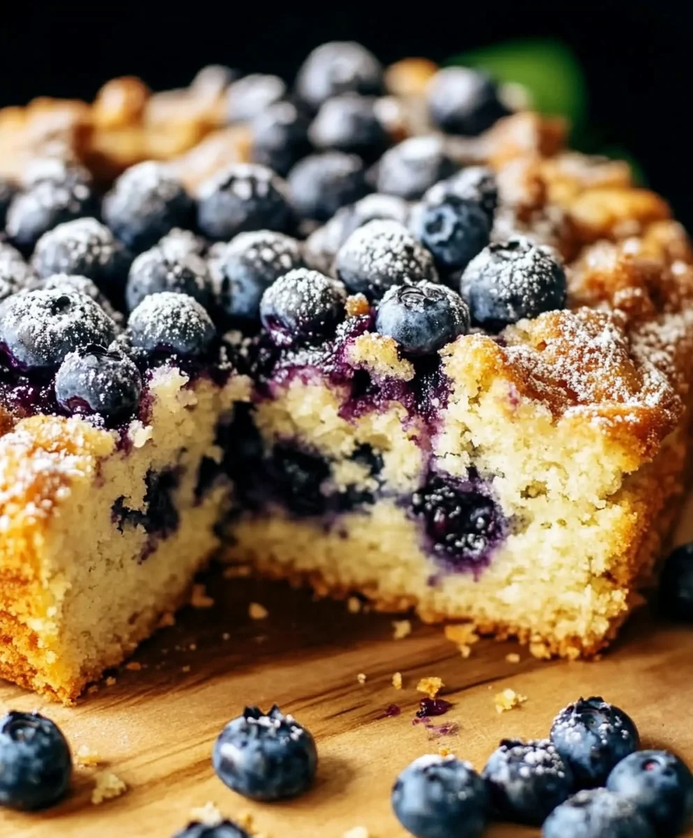 Blueberry Sour Cream Coffee Cake