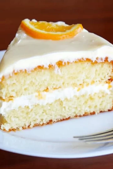 Orange Buttermilk Cake with Orange Cream Cheese Frosting