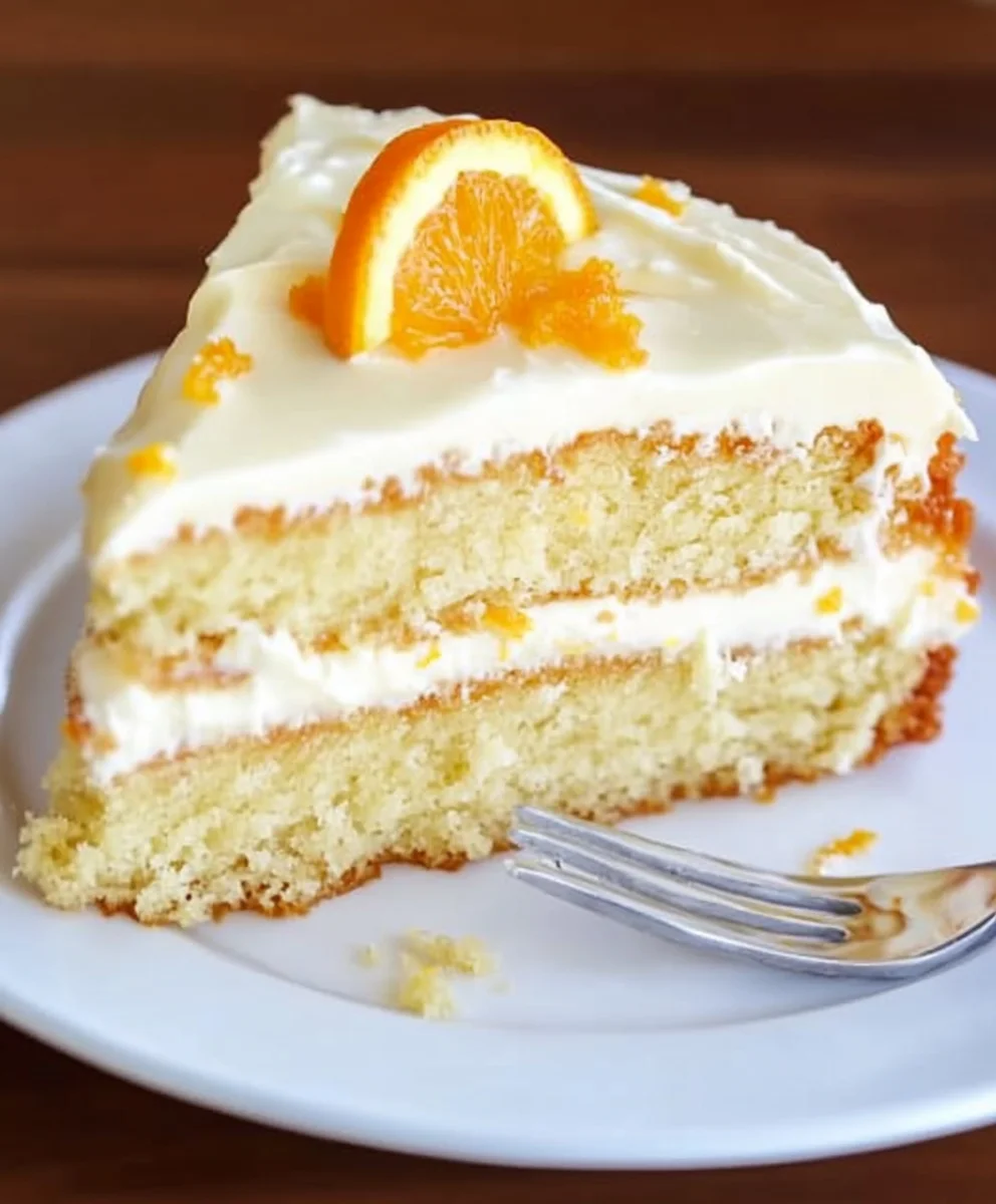 Orange Buttermilk Cake with Orange Cream Cheese Frosting
