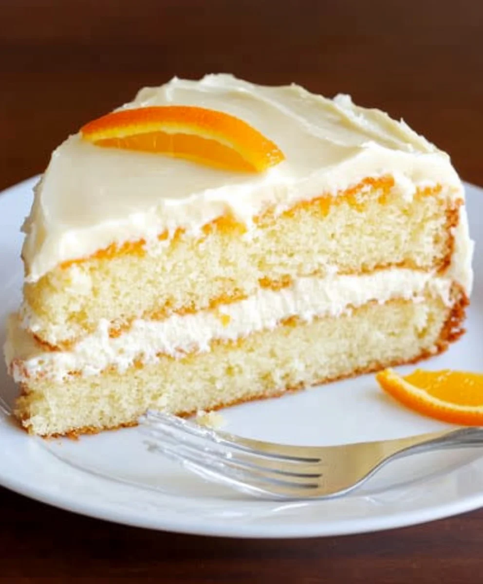 Orange Buttermilk Cake with Orange Cream Cheese Frosting