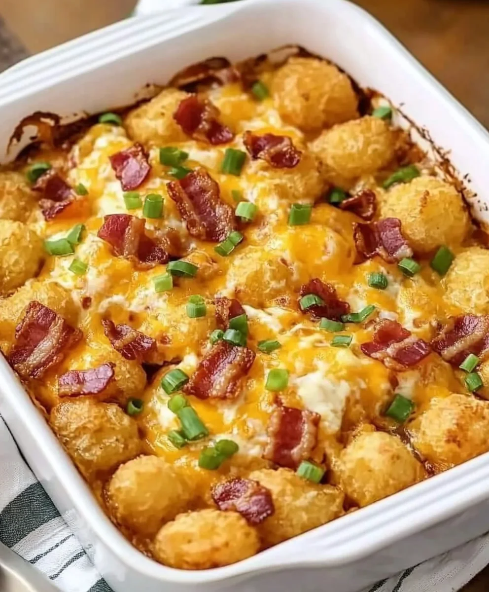Bacon & Eggs Tater Tot Casserole