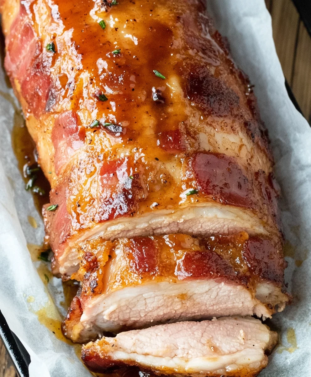 Bacon-Brown Sugar Pork Tenderloin