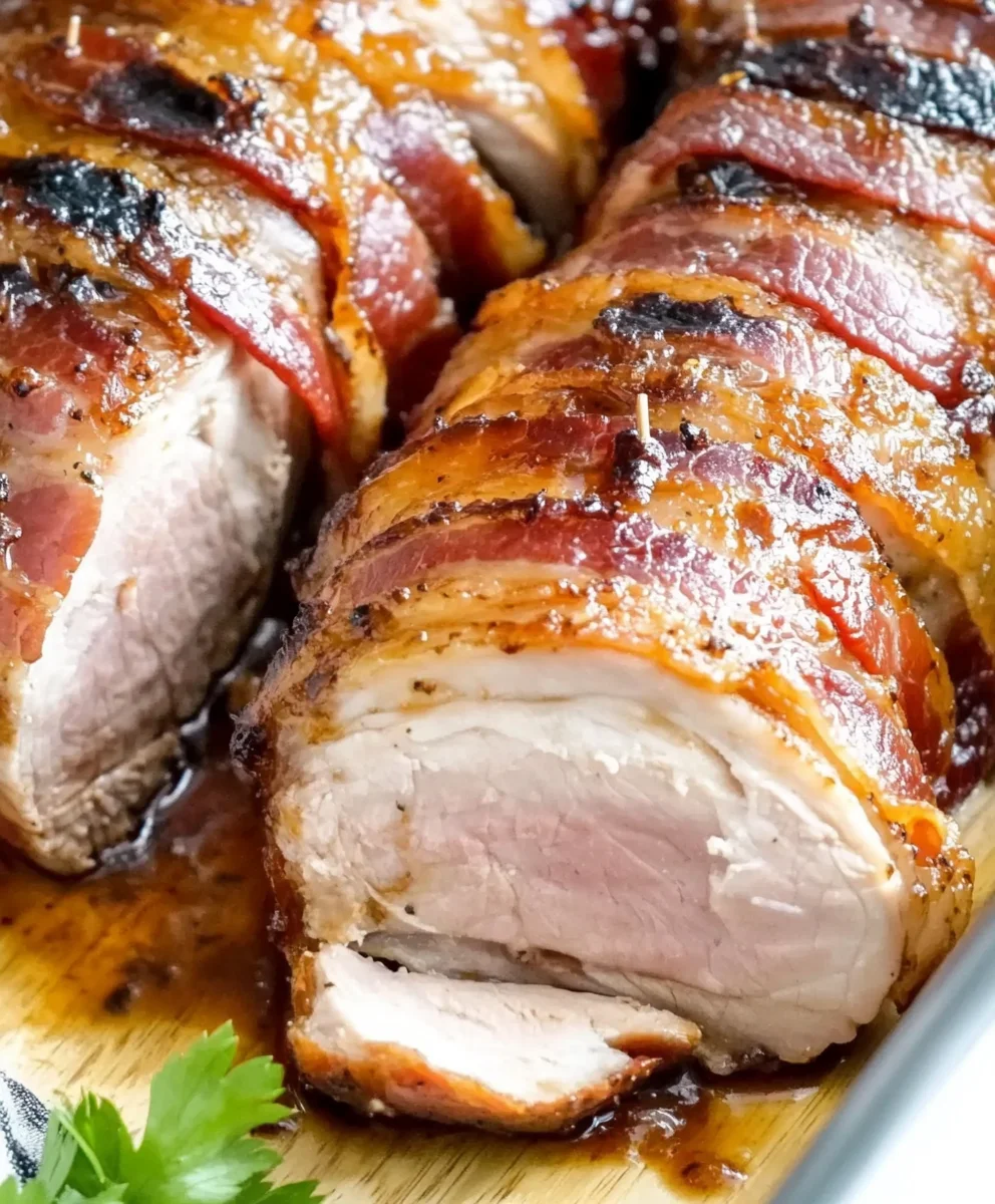 Bacon-Brown Sugar Pork Tenderloin