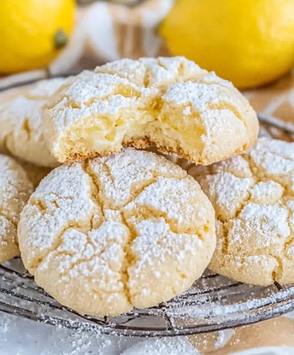 Lemon Gooey Butter Cookies Recipe
