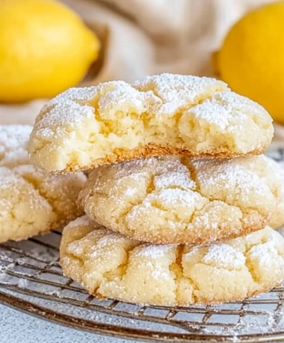 Lemon Gooey Butter Cookies Recipe