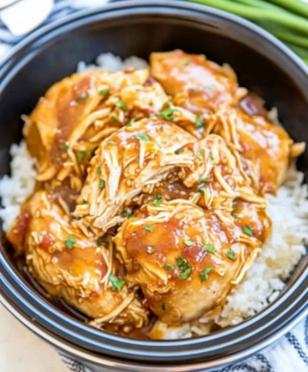 Slow Cooker Sweet Garlic Chicken