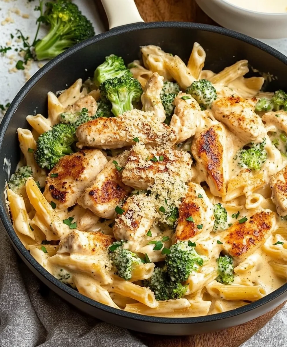 One Pot Cajun Chicken and Broccoli Alfredo