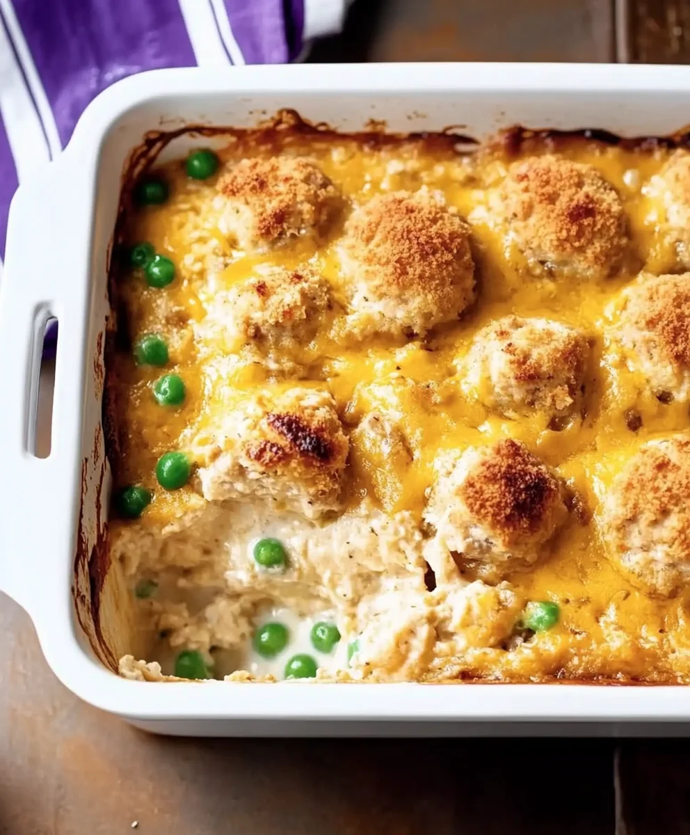 Layered Meatball Bake