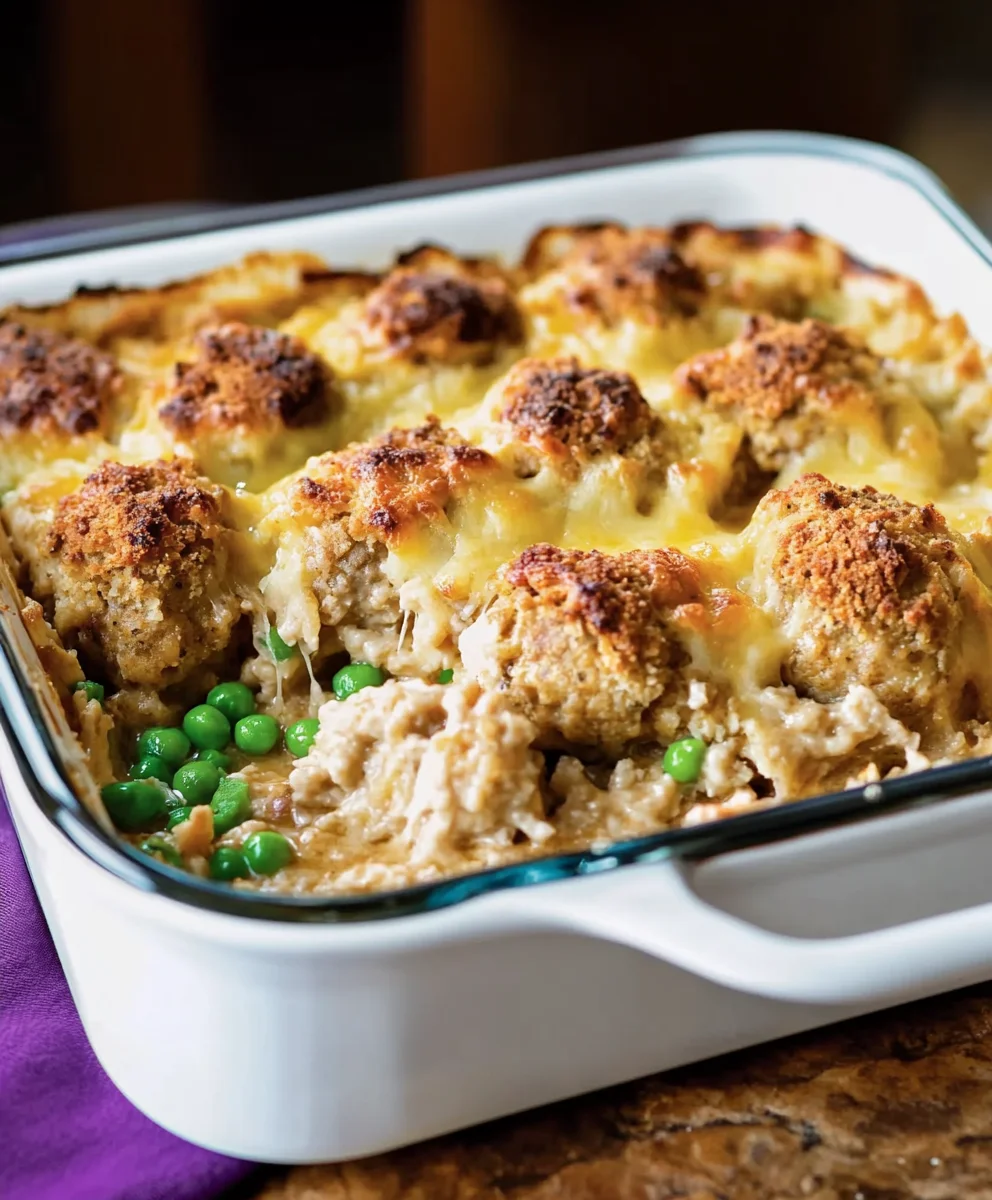 Layered Meatball Bake
