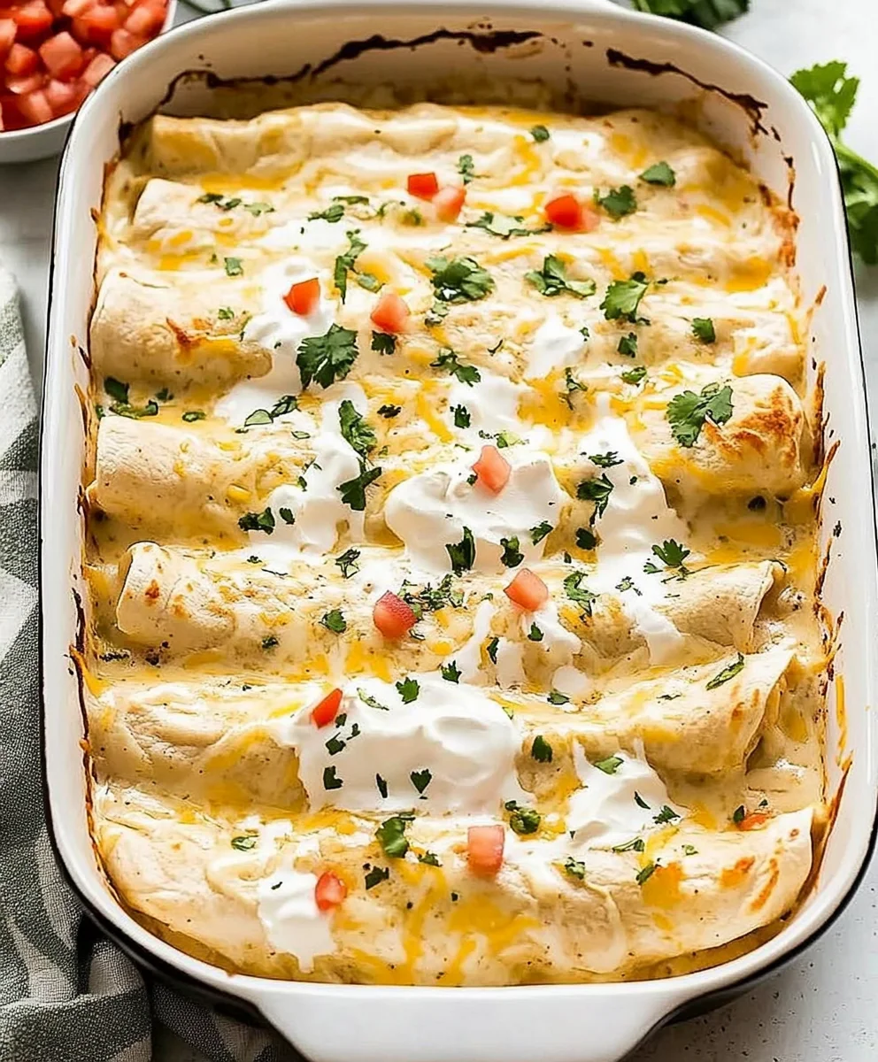 Cream Cheese Chicken Enchiladas