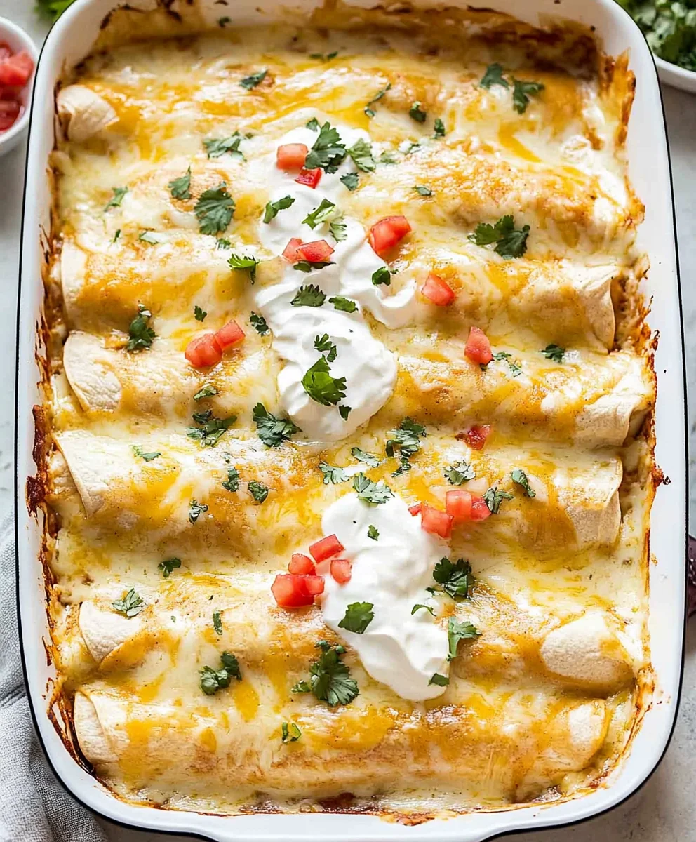 Cream Cheese Chicken Enchiladas