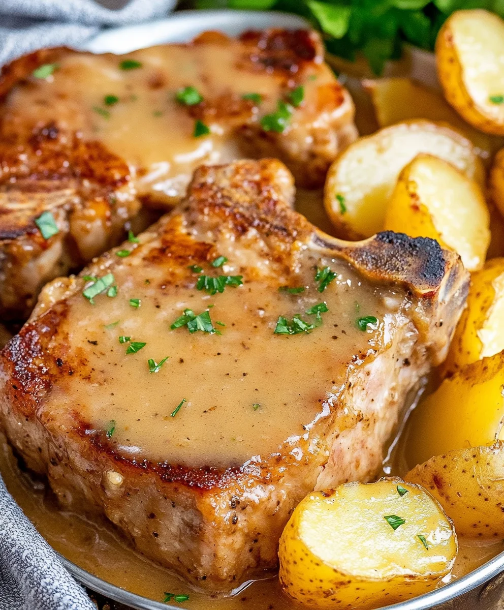 Crock Pot Pork Chops and Potatoes For Two
