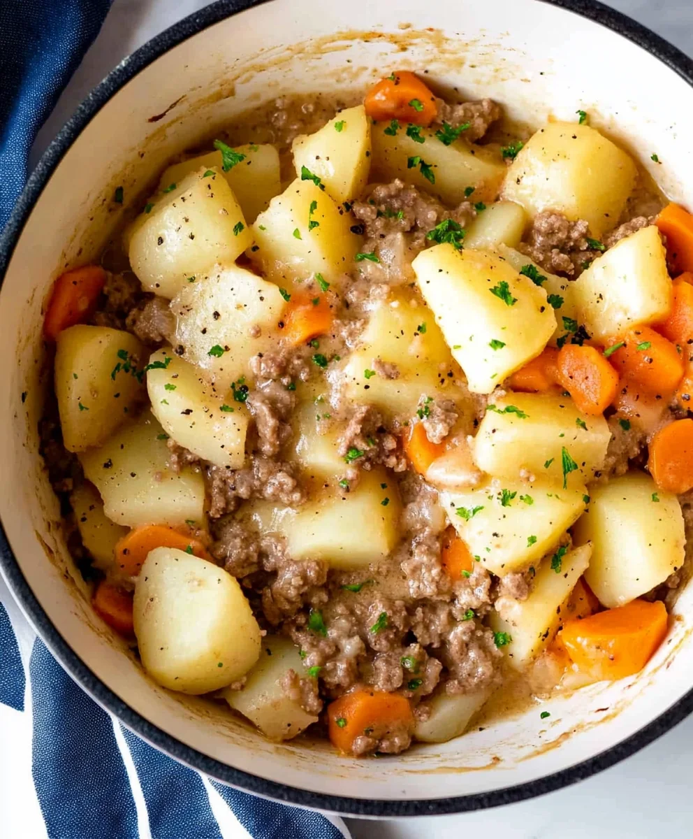 Hamburger Potato Casserole – Easy, Delicious One Pot Meal
