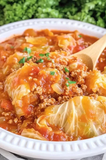 Crock Pot Unstuffed Cabbage Rolls