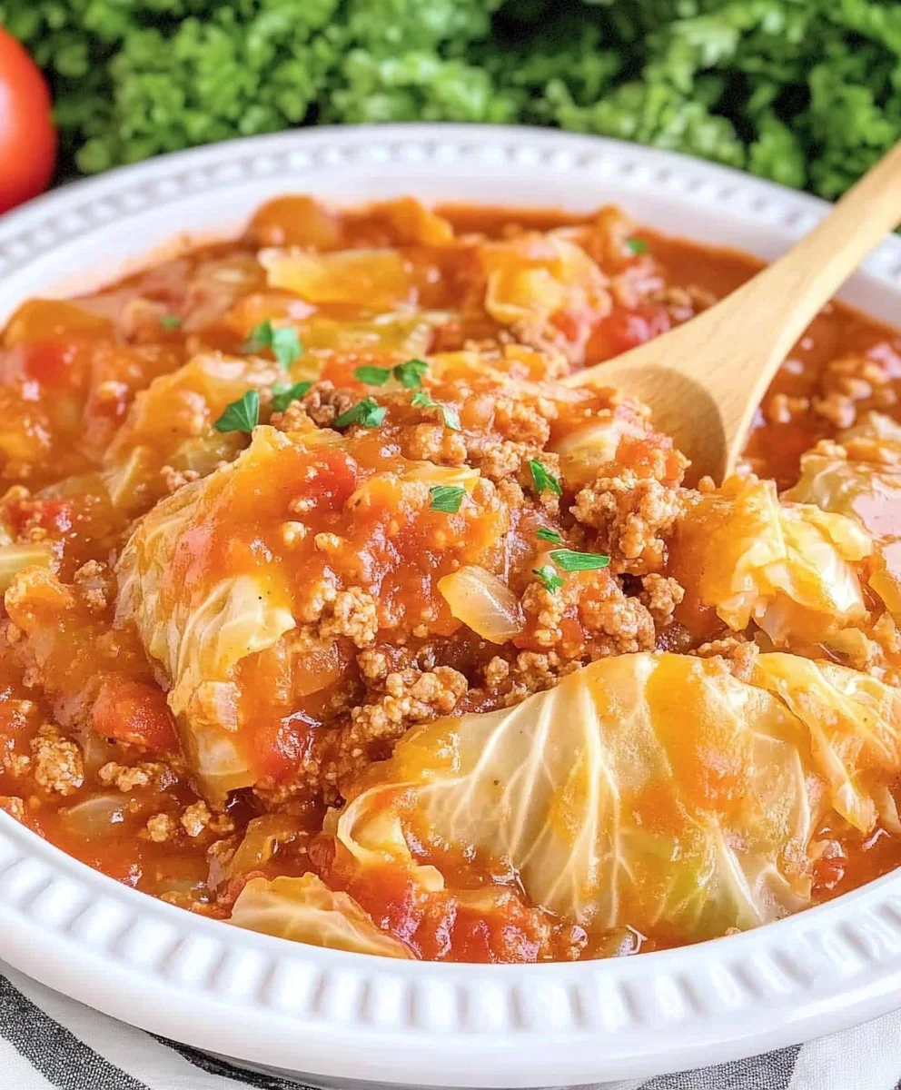 Crock Pot Unstuffed Cabbage Rolls