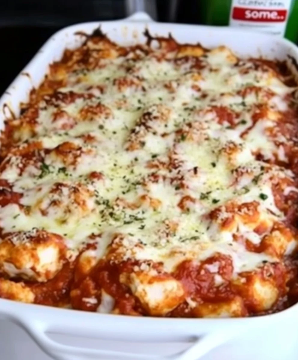 Chicken Parmesan Casserole HOLY CRAP!