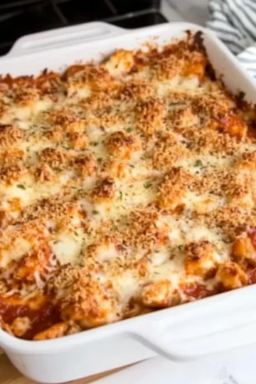 Chicken Parmesan Casserole HOLY CRAP!