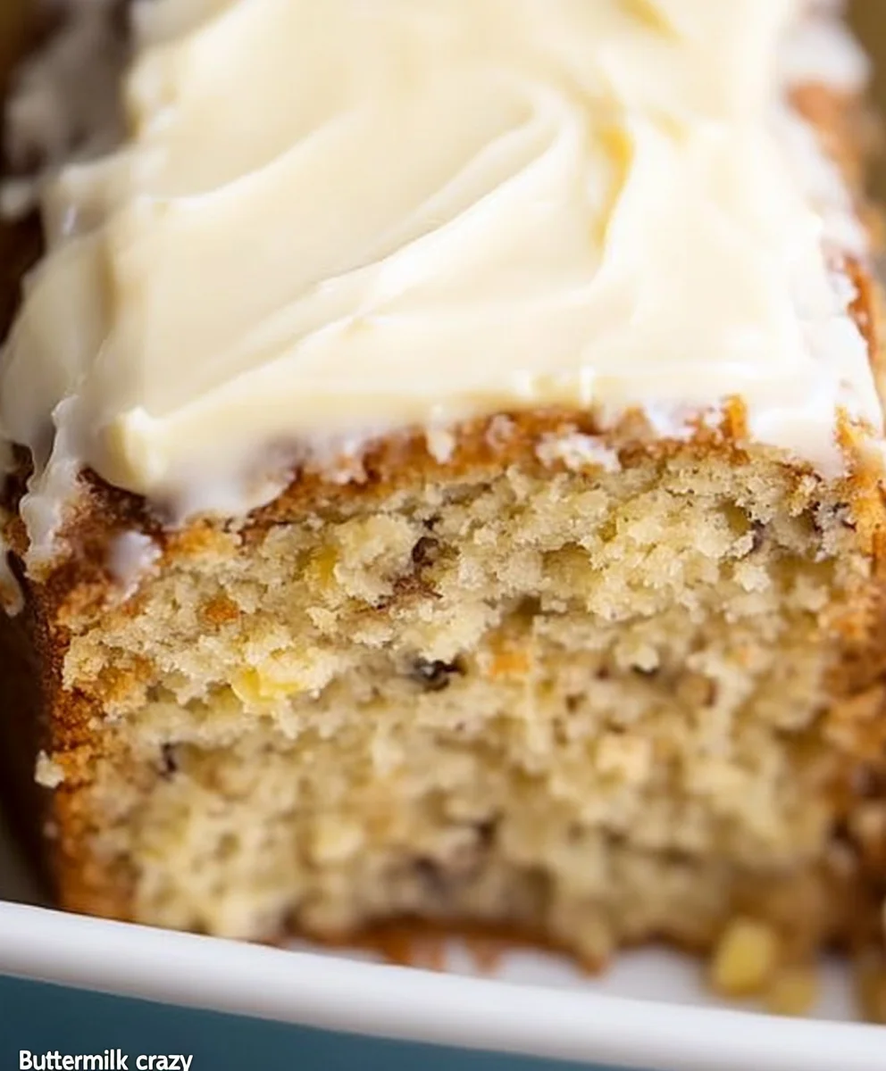Crazy Banana Cake with Cream Cheese Icing