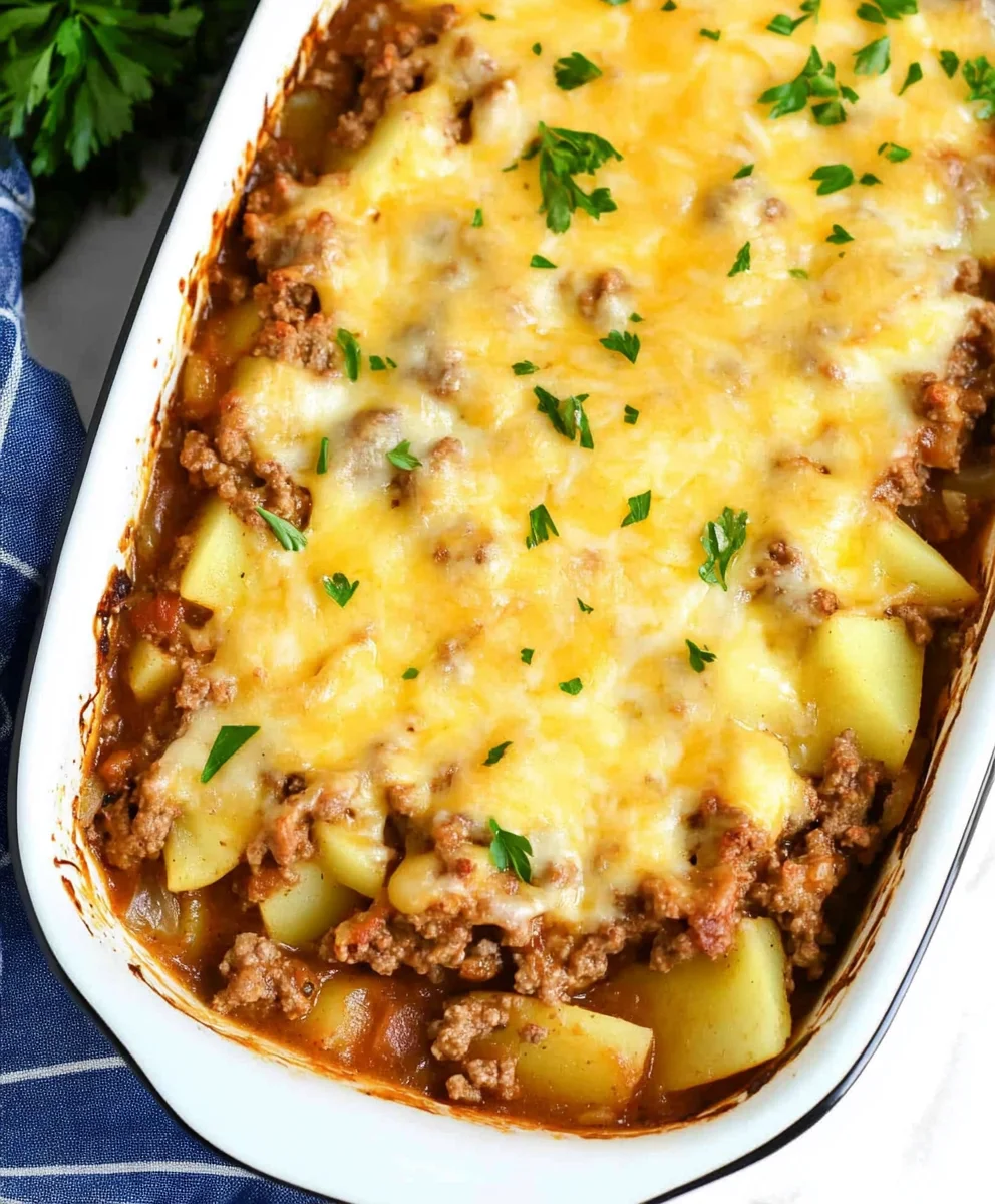 Ground Beef and Potato Casserole