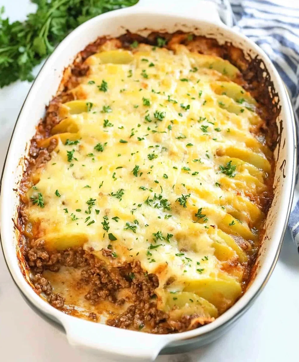 Ground Beef and Potato Casserole