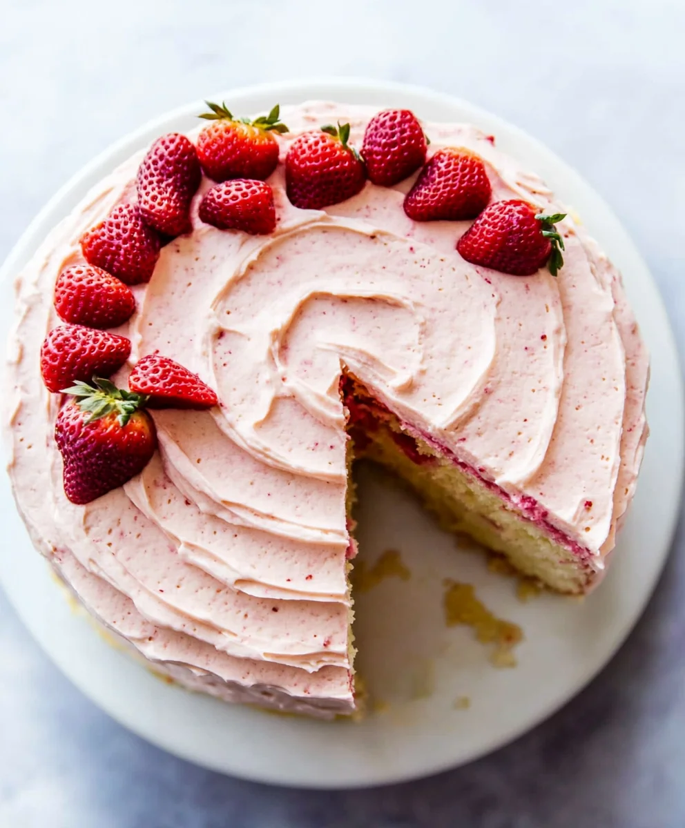 Homemade Strawberry Cake